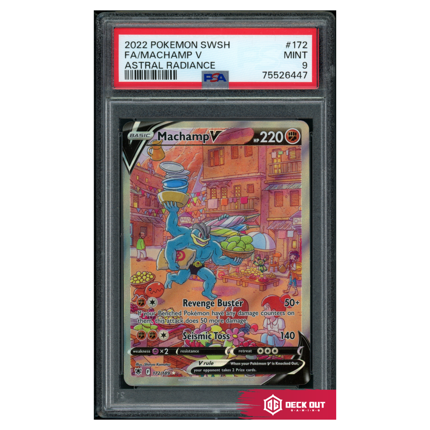 Machamp V - Astral Radiance - 172 - PSA 9 - 75526447 - Deck Out Gaming