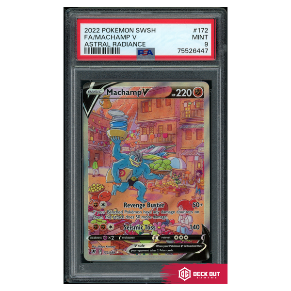 Machamp V - Astral Radiance - 172 - PSA 9 - 75526447 - Deck Out Gaming