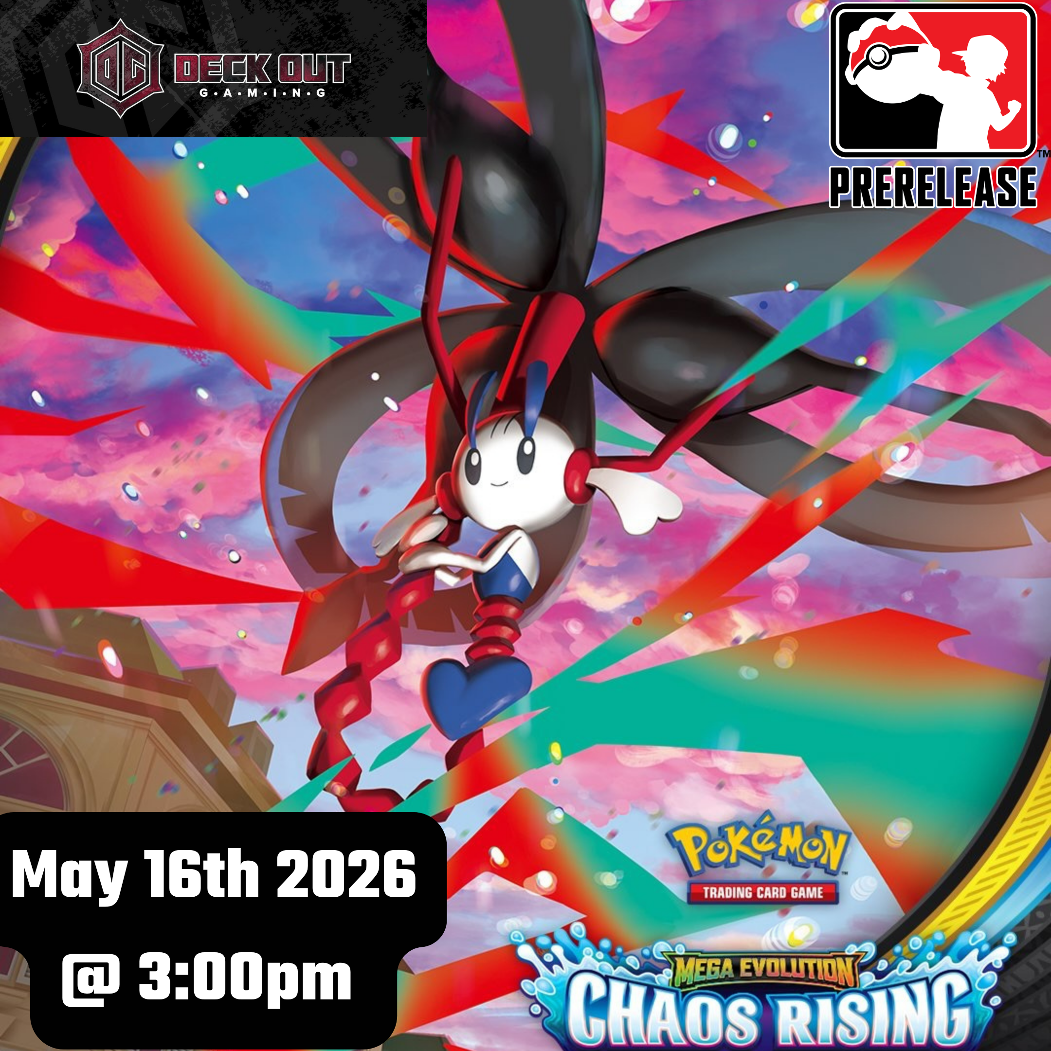 Pokemon Chaos Rising Prerelease Event (May 16th @ 3pm) - Deck Out Gaming