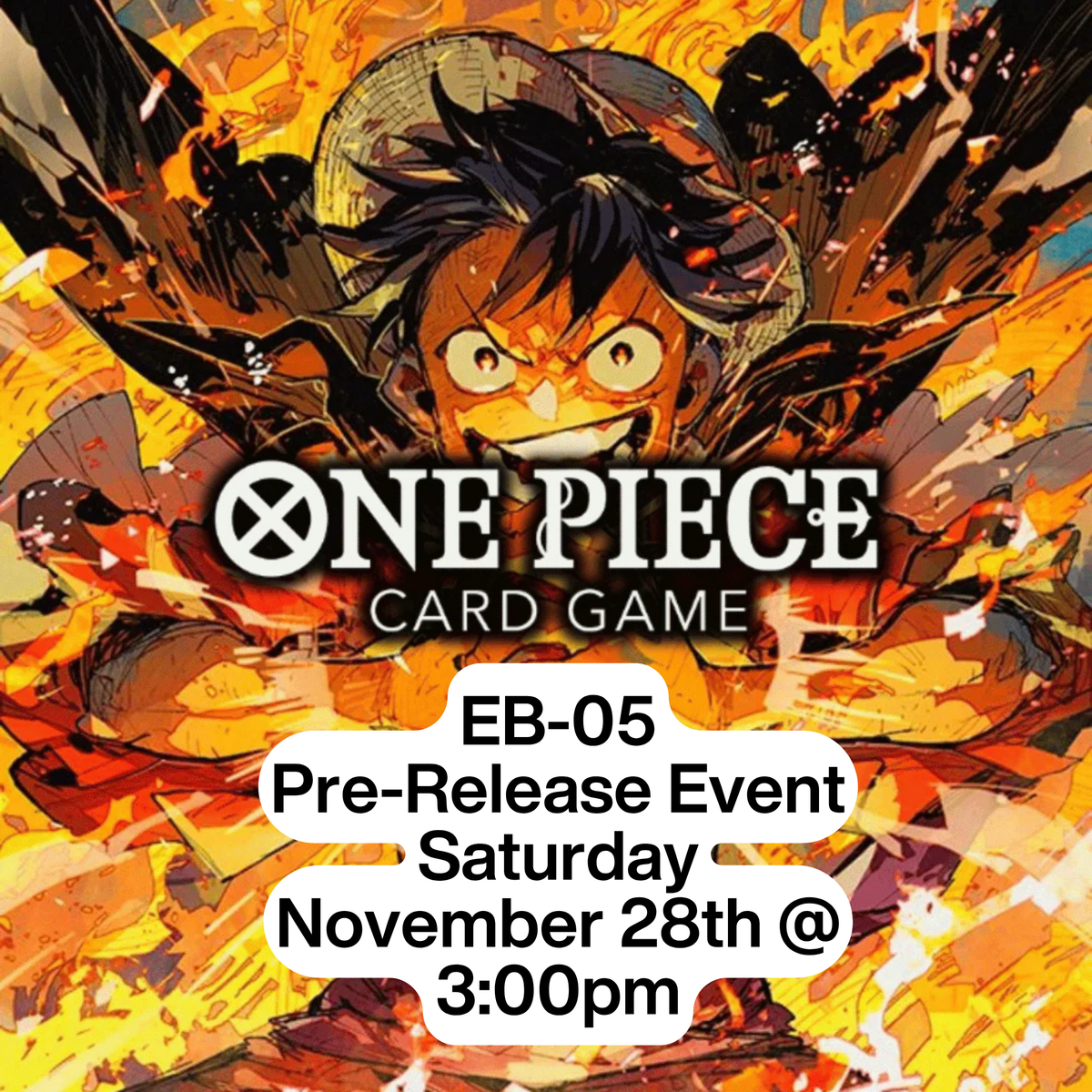 One Piece Card Game - EB-05 Pre-Release Event (November 28th @ 3:00pm) - Deck Out Gaming