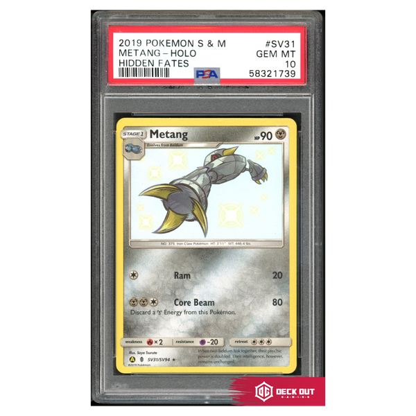 Metang - Hidden Fates - SV31 - PSA 10 - 58321739 - Deck Out Gaming