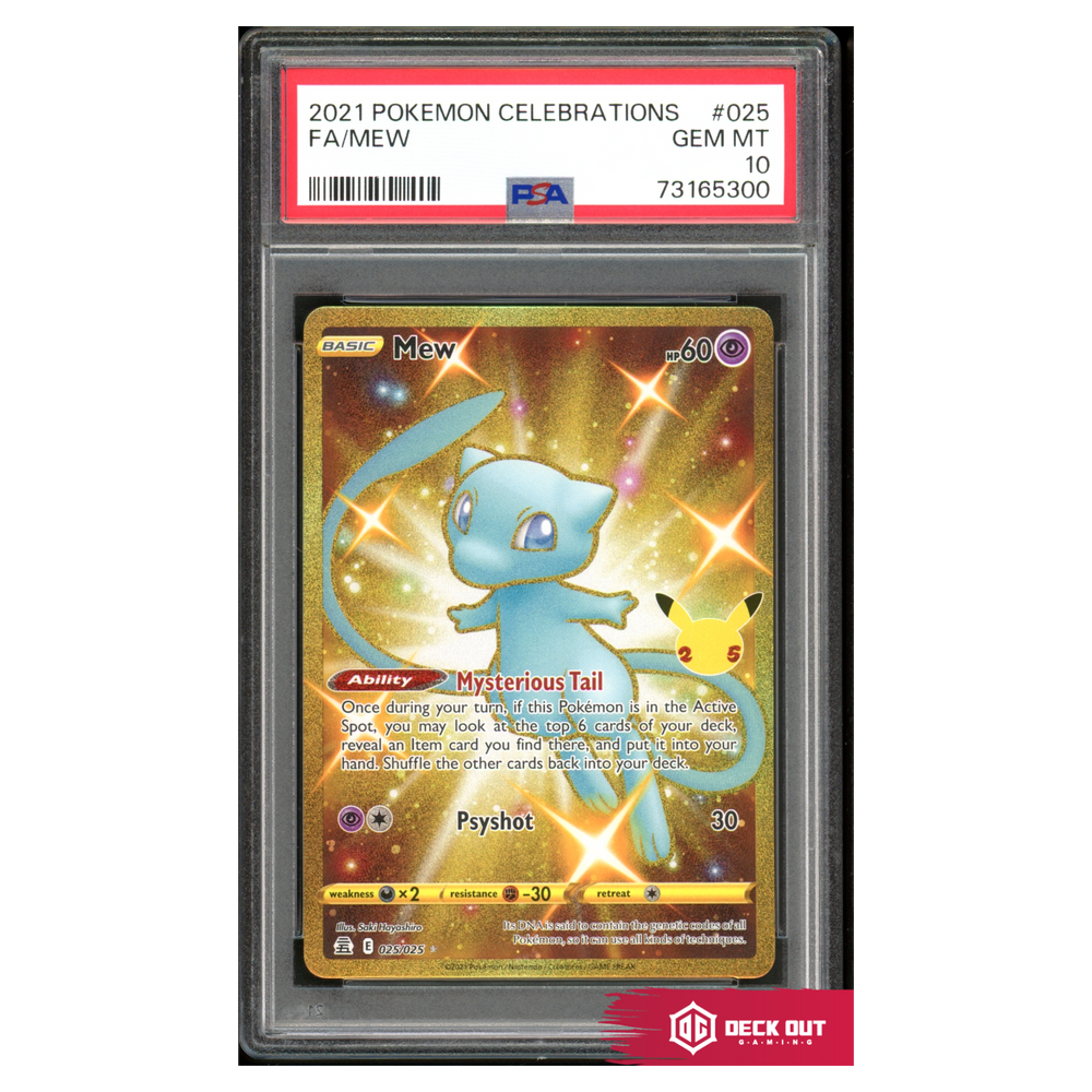 Mew - Celebrations - 025 - PSA 10 - 73165300 - Deck Out Gaming