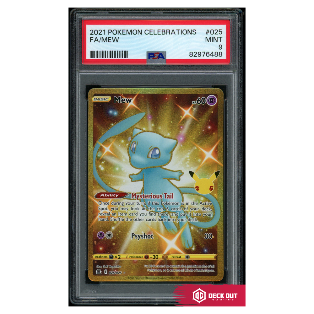 Mew - Celebrations - 025 - PSA 9 - 82976488 - Deck Out Gaming