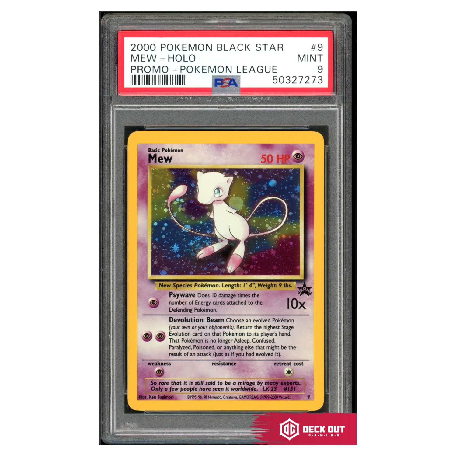 Mew (Holo) - WoTC Promo - 9 - PSA 9 - 50327273 - Deck Out Gaming