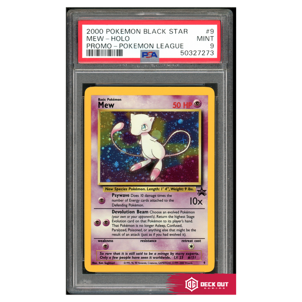 Mew (Holo) - WoTC Promo - 9 - PSA 9 - 50327273 - Deck Out Gaming