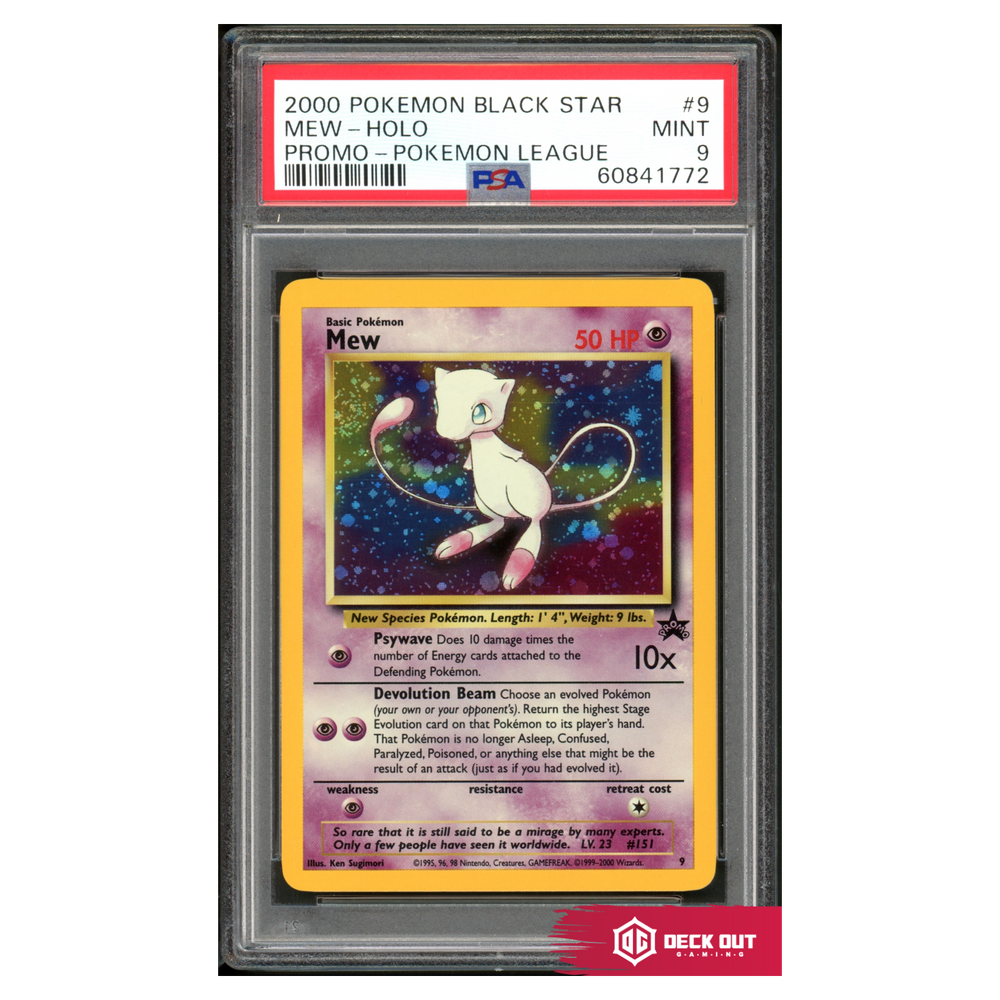 Mew (Holo) - WoTC Promo - 9 - PSA 9 - 60841772 - Deck Out Gaming