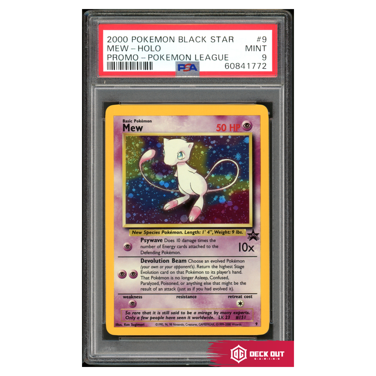 Mew (Holo) - WoTC Promo - 9 - PSA 9 - 60841772 - Deck Out Gaming