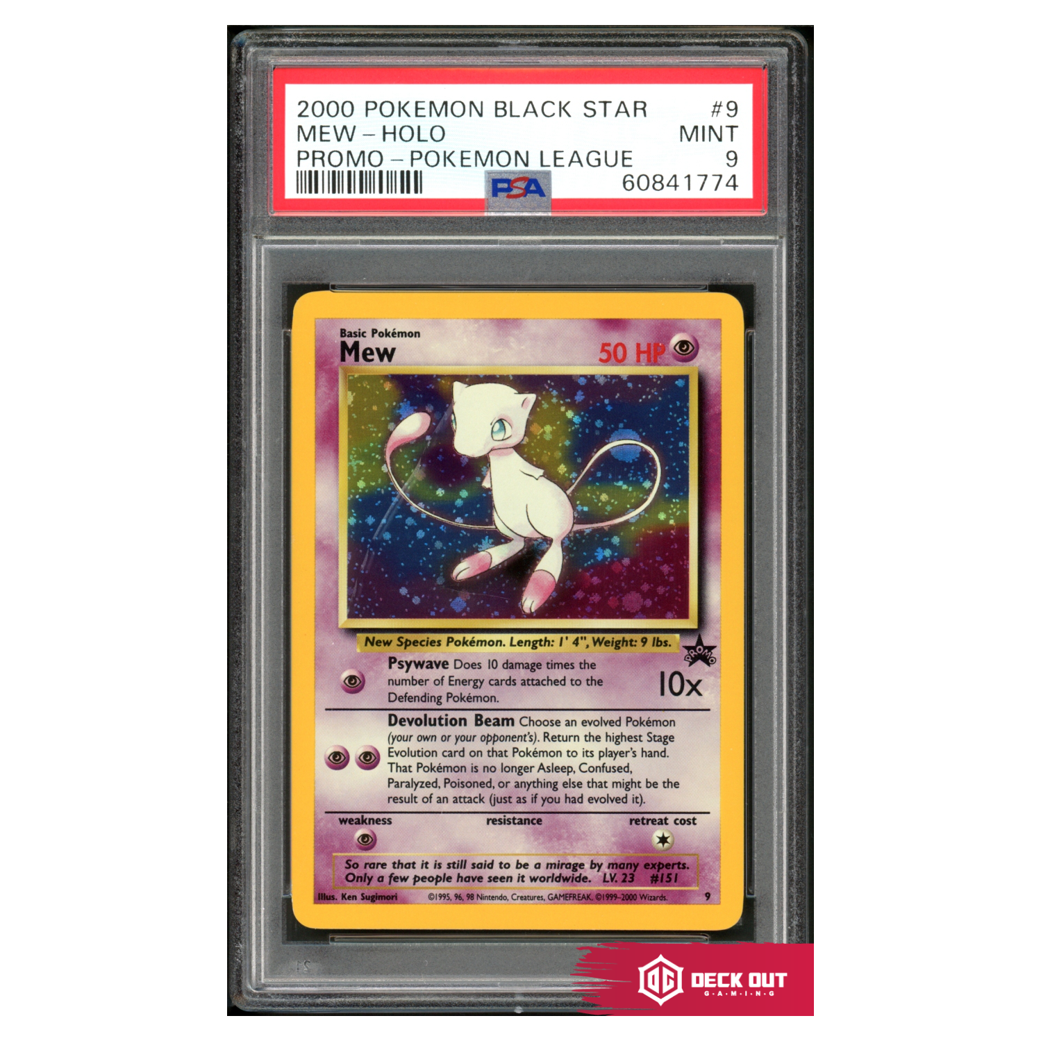 Mew (Holo) - WoTC Promo - 9 - PSA 9 - 60841774 - Deck Out Gaming