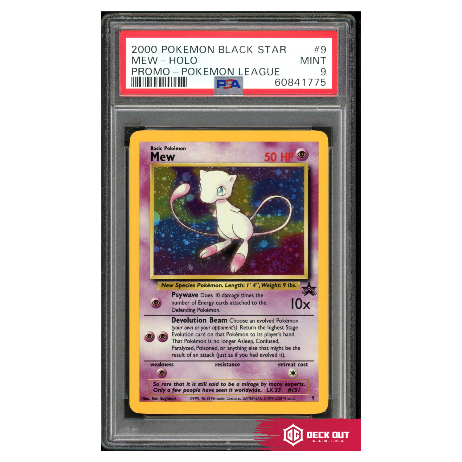 Mew (Holo) - WoTC Promo - 9 - PSA 9 - 60841775 - Deck Out Gaming