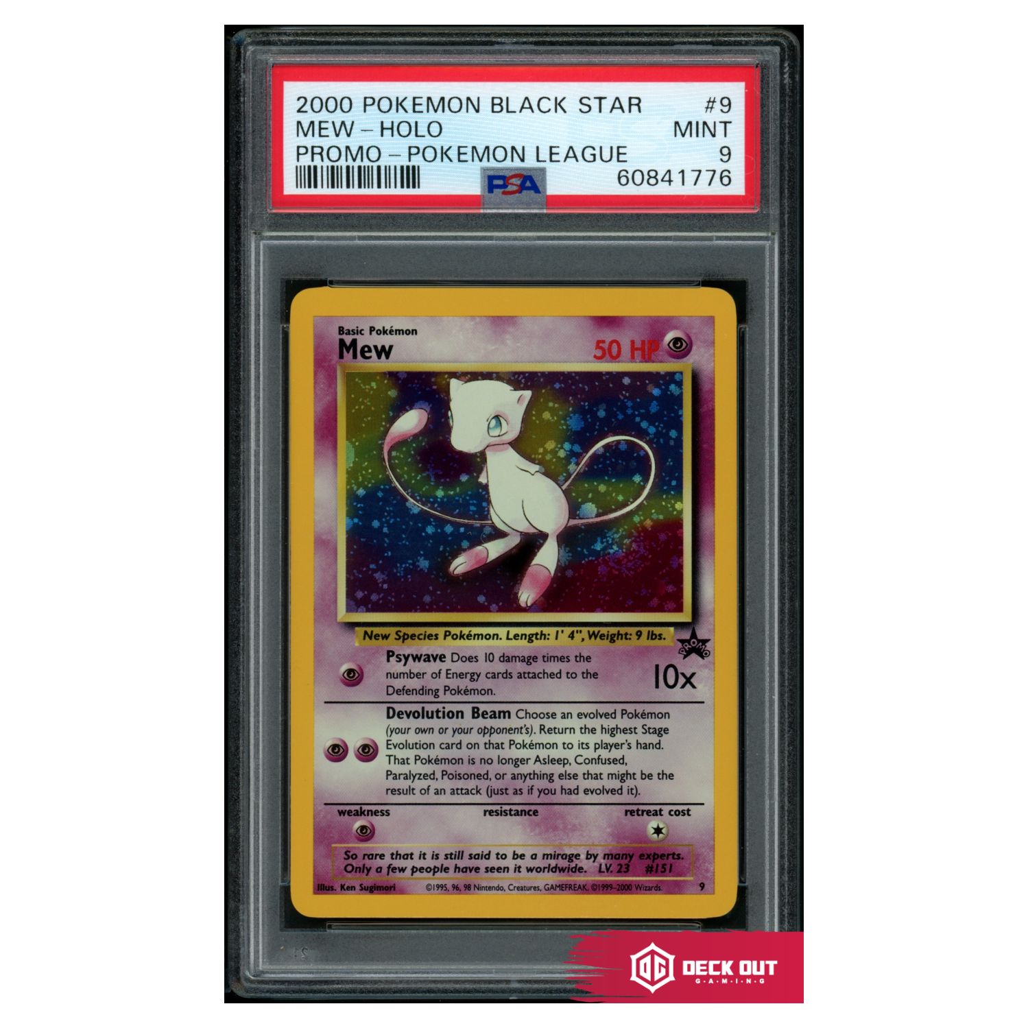 Mew (Holo) - WoTC Promo - 9 - PSA 9 - 60841776 - Deck Out Gaming