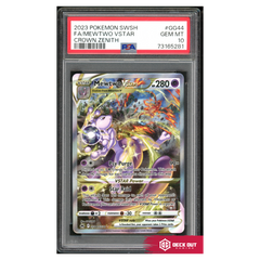 Mewtwo VSTAR - Crown Zenith - GG44 - PSA 10 - 73165281 - Deck Out Gaming