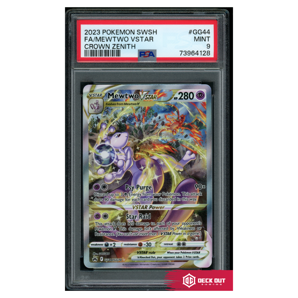 Mewtwo VSTAR - Crown Zenith - GG44 - PSA 9 - 73964128 - Deck Out Gaming