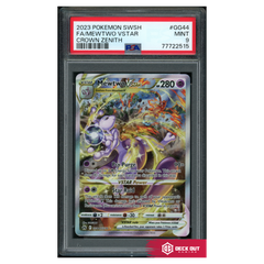 Mewtwo VSTAR - Crown Zenith - GG44 - PSA 9 - 77722515 - Deck Out Gaming