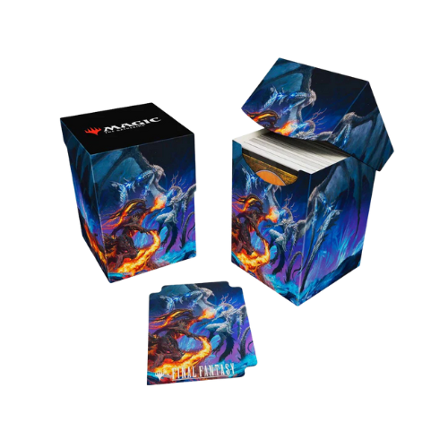 Magic: The Gathering®—FINAL FANTASY™ Bahamut and Ifrit 100+ Deck Box - Deck Out Gaming