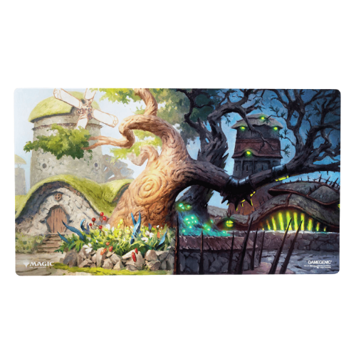 Gamegenic: Shiny Playmat - MTG Lorwyn Eclipsed - Temple Garden (Ships Friday Jan 23rd) - Deck Out Gaming