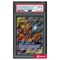 Moltres & Zapdos & Articuno GX - SM Promos - SM210 - PSA 10 - 72974582 - Deck Out Gaming