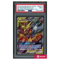 Moltres & Zapdos & Articuno GX - SM Promos - SM210 - PSA 9 - 72974580 - Deck Out Gaming