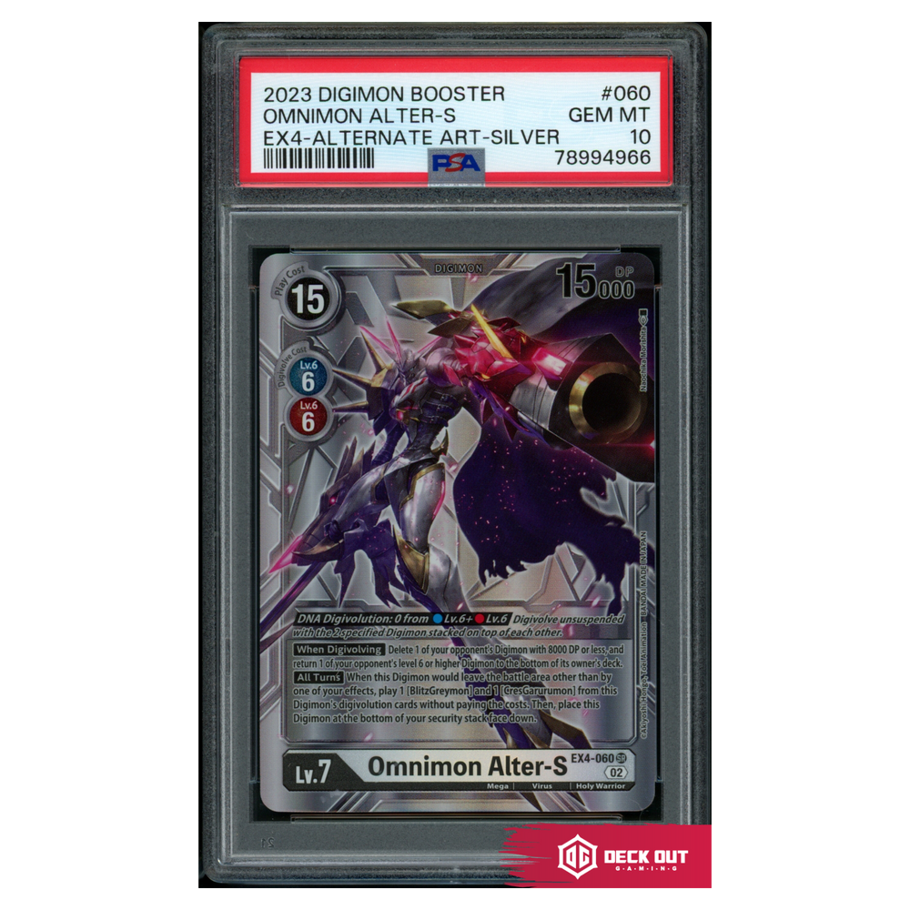 Omnimon Alter-S - EX4: Alternative Being  - 060 - PSA 10 - 78994966 - Deck Out Gaming