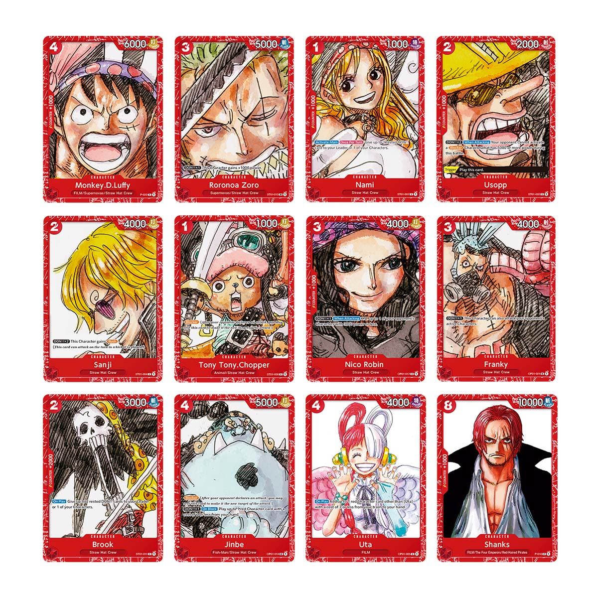 One Piece Premium Card Collection Set Film Red