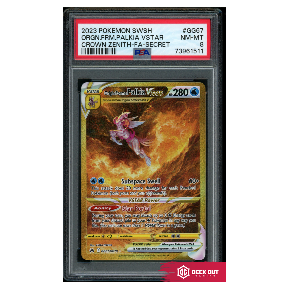 Origin Forme Palkia VSTAR - Crown Zenith - GG67 - PSA 8 - 73961511 - Deck Out Gaming