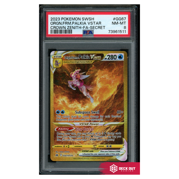 Origin Forme Palkia VSTAR - Crown Zenith - GG67 - PSA 8 - 73961511 - Deck Out Gaming