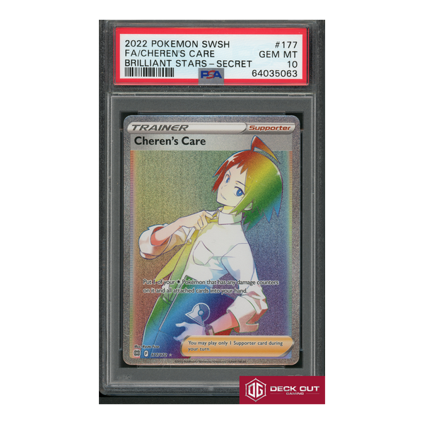 Cheren's Care - PSA 10 - 64035063 - Brilliant Stars - #177