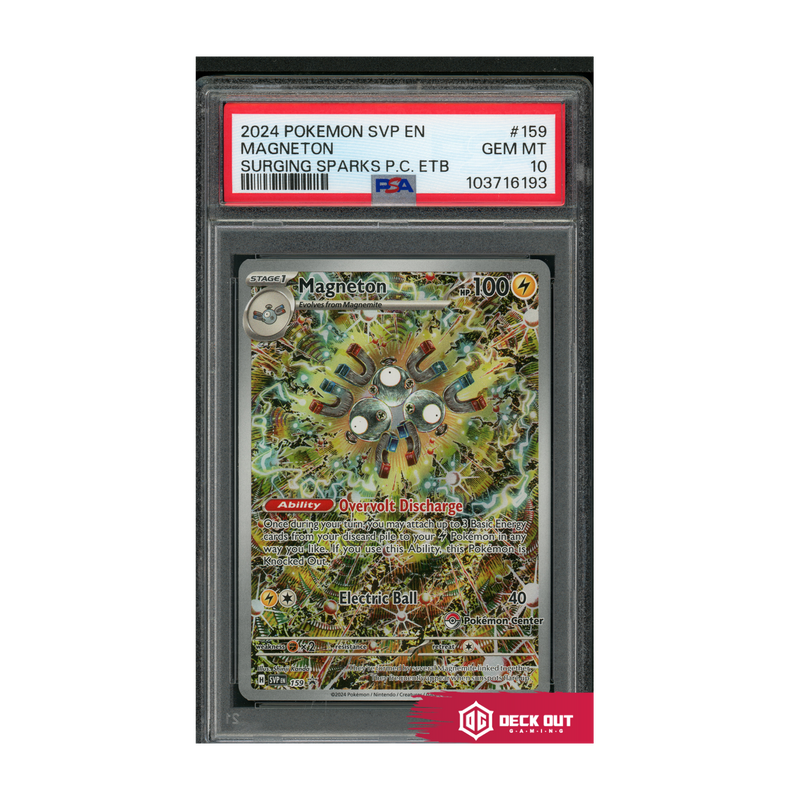 Magneton - Surging Sparks P.C. ETB - 159 - PSA 10 - 103716193 - Deck Out Gaming