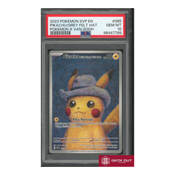Pikachu with Grey Felt Hat - 2023 Pokemon SVP EN - #085 - PSA 10 - 96447799 - Deck Out Gaming