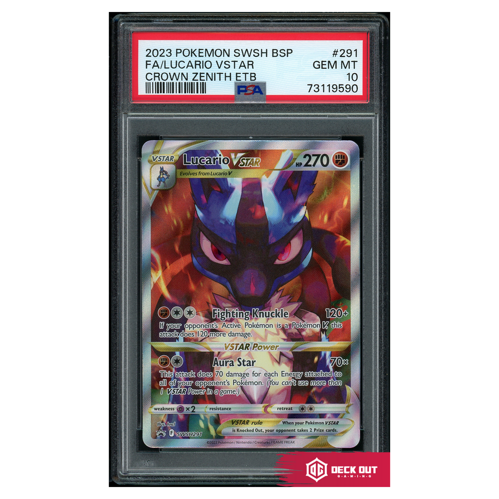 Lucario VSTAR - SWSH Promos - SWSH291 - PSA 10 - 73119590 - Deck Out Gaming