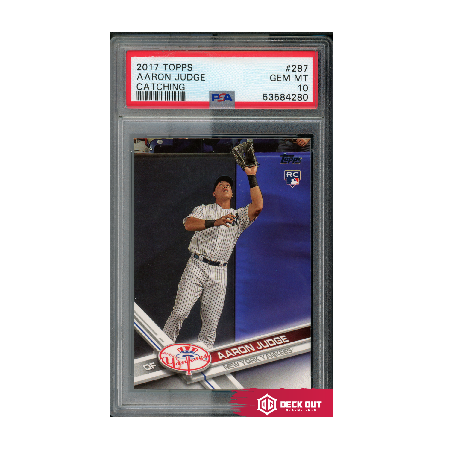 Aaron Judge (Catching) - 2017 Topps - 287 - PSA 10 - 53584280 - Deck Out Gaming