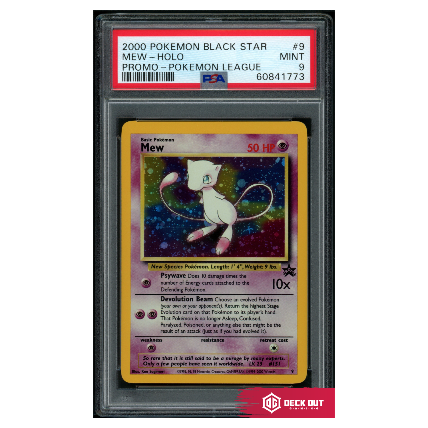 Mew (Holo) - WoTC Promo - 9 - PSA 9 - 60841773