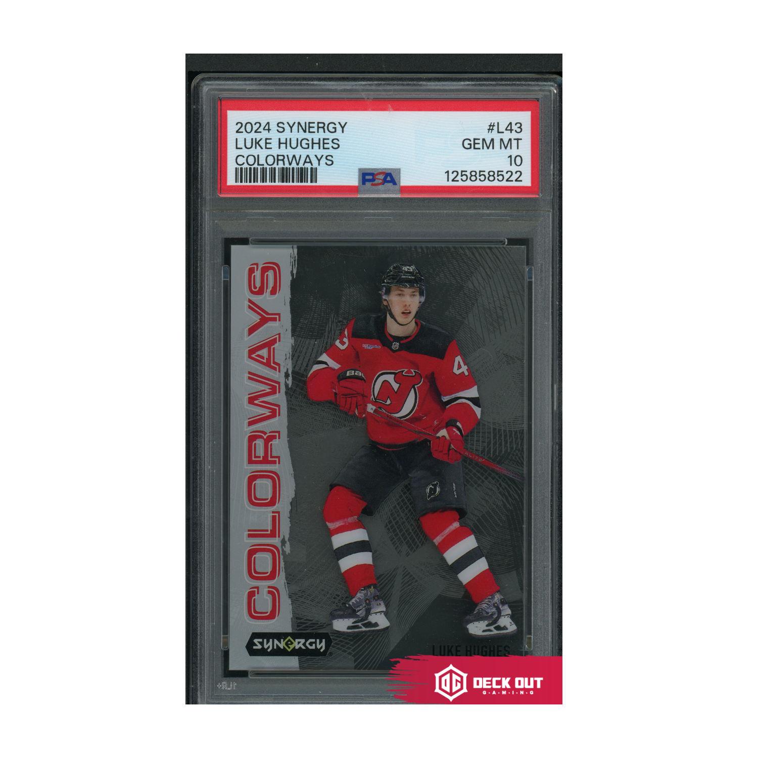 Luke Hughes - Colorways - 2024 Synergy - L43 - PSA 10 - 125858522