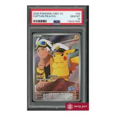 Captain Pikachu - 2025 Pokemon CBB1 CS - #09 - PSA 10 - 116247304-1