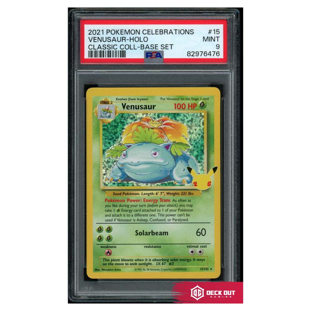 Venusaur - Celebrations Classic Collection - 15 - PSA 9 - 82976476