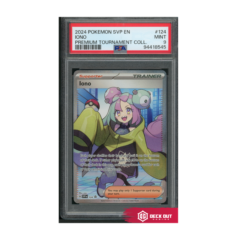 Iono - SV Promos - SVP124 - PSA 9 - 94418545 - Deck Out Gaming