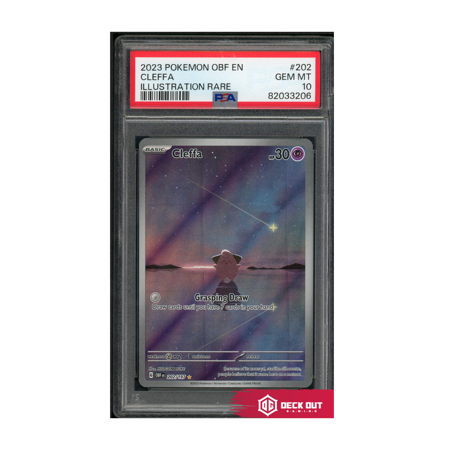 Cleffa - 2023 Pokemon Obf EN - #202 - PSA 10 - 82033206 - Deck Out Gaming