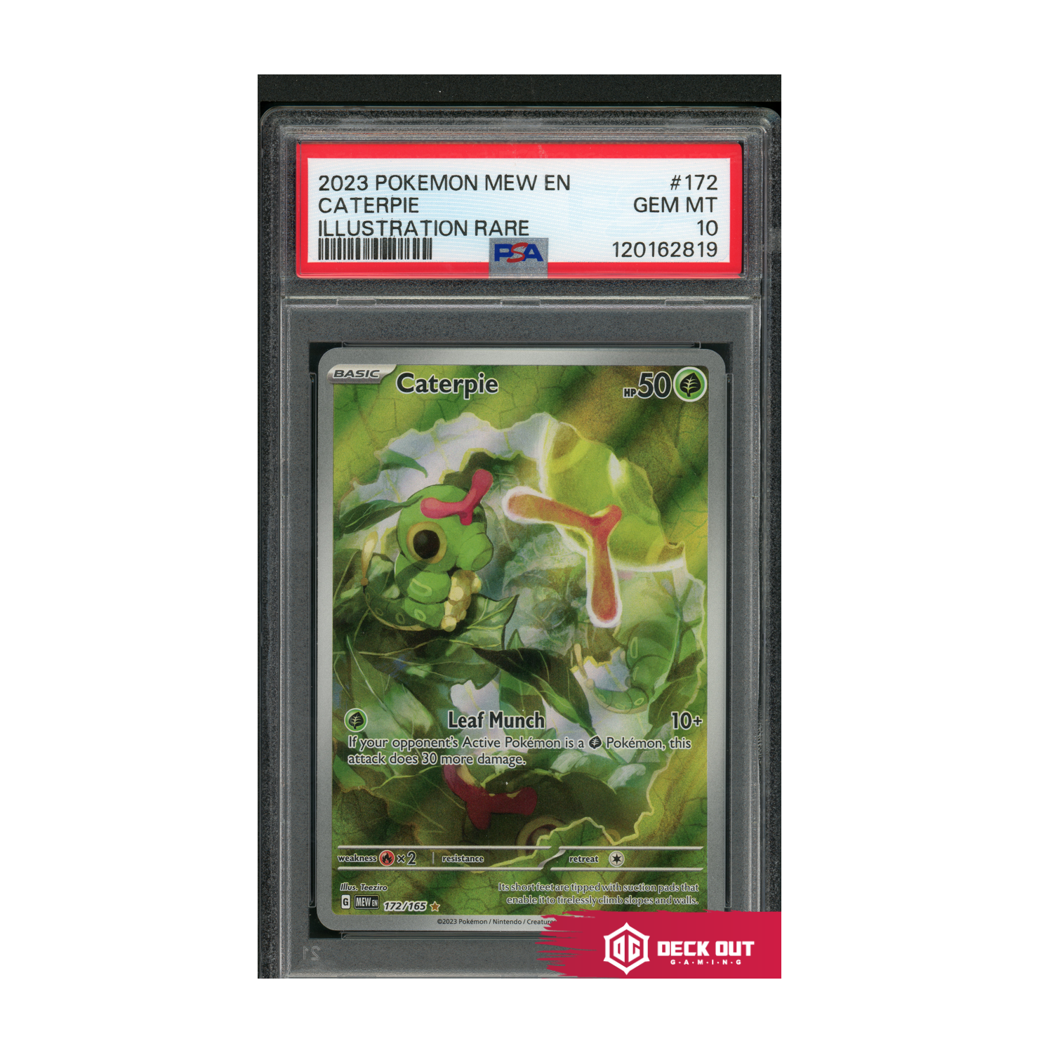 Caterpie - 151 - 172 - PSA 10 - 120162819 - Deck Out Gaming