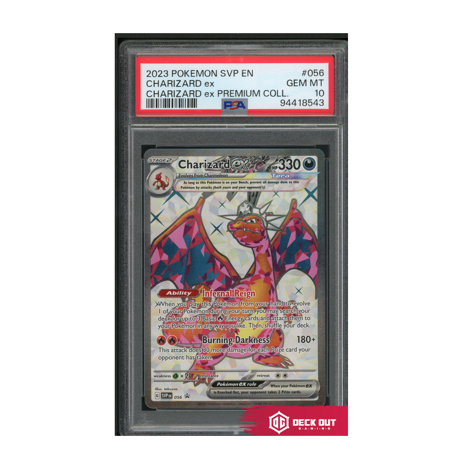Charizard ex - SV Promos - SVP056 - PSA 10 - 94418543 - Deck Out Gaming