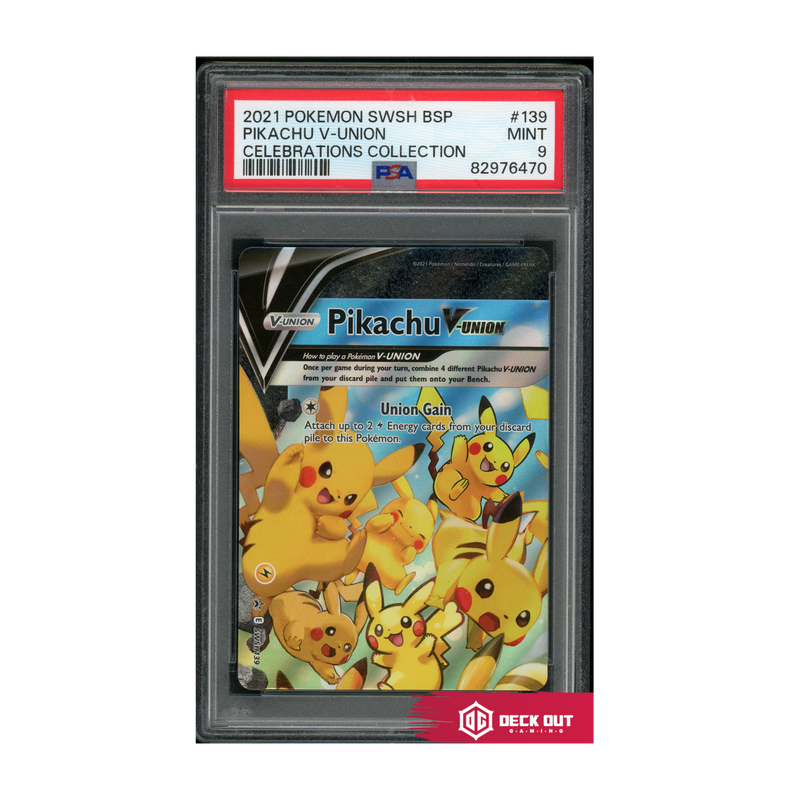 Pikachu V-Union - SWSH Promos - SWSH139 - PSA 9 - 82976470 - Deck Out Gaming