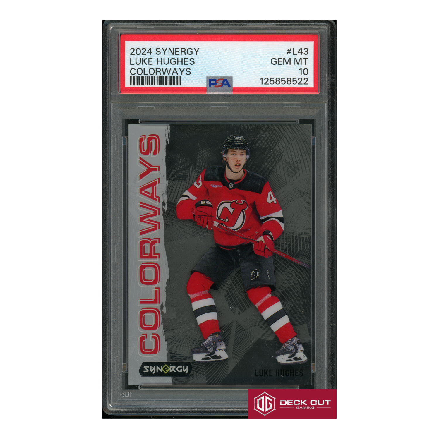 Luke Hughes - Colorways - 2024 Synergy - L43 - PSA 10 - 125858522