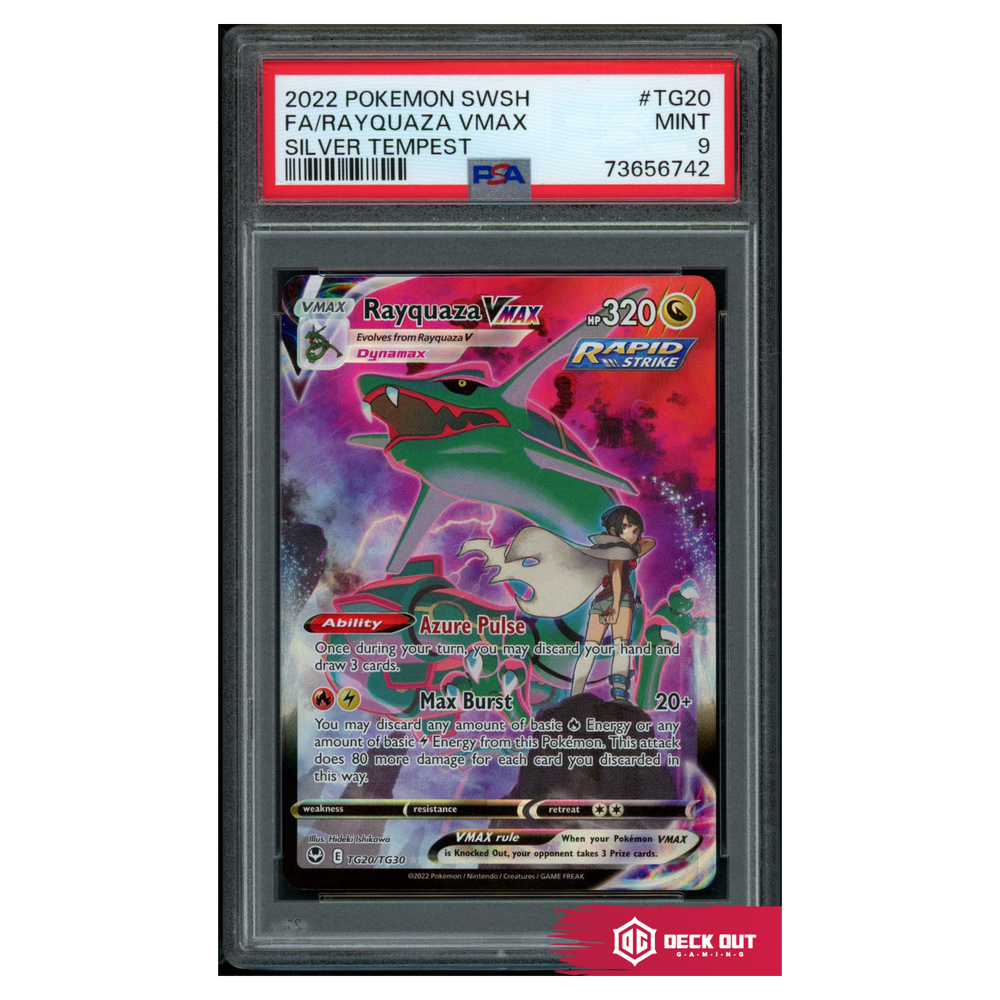 Rayquaza VMAX - Silver Tempest - TG20 - PSA 9 - 73656742 - Deck Out Gaming