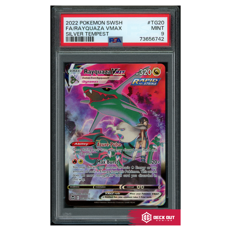 Rayquaza VMAX - Silver Tempest - TG20 - PSA 9 - 73656742 - Deck Out Gaming