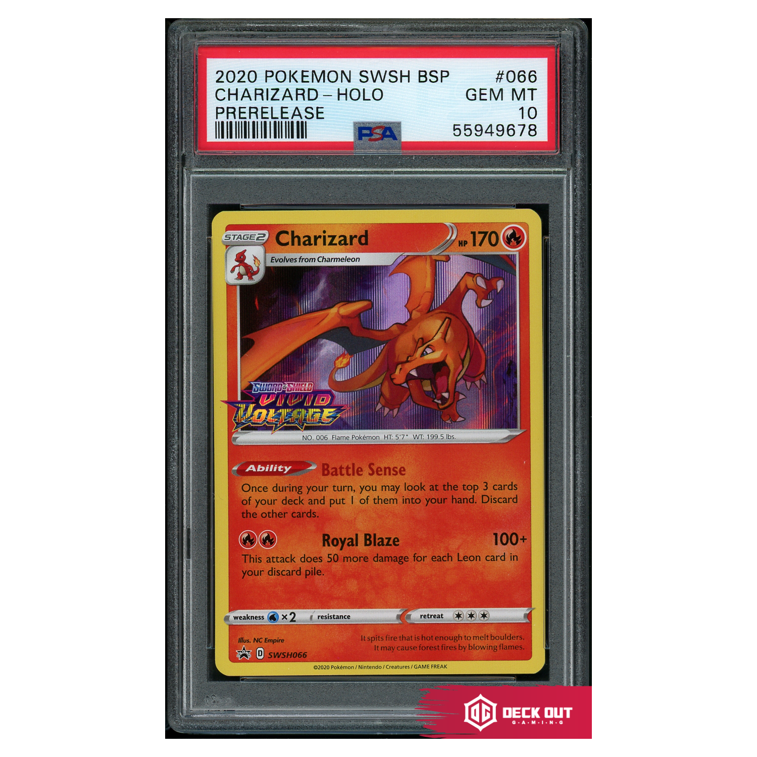 Charizard - SWSH Promos - SWSH066 - PSA 10 - 55949678 - Deck Out Gaming
