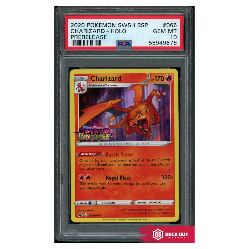 Charizard - SWSH Promos - SWSH066 - PSA 10 - 55949678 - Deck Out Gaming