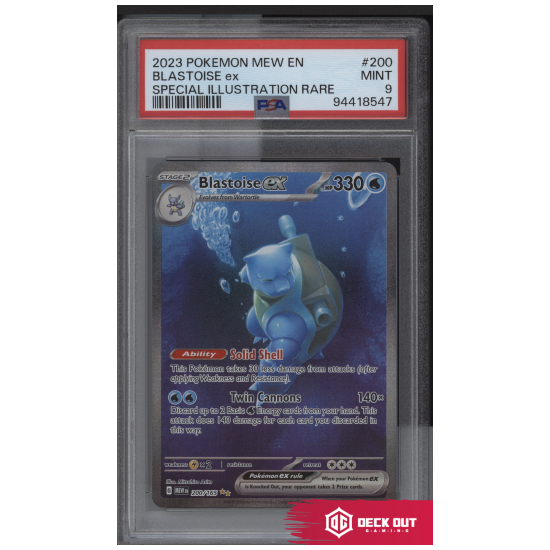 Blastoise ex - 151 - 200 - PSA 9 - 94418547 - Deck Out Gaming