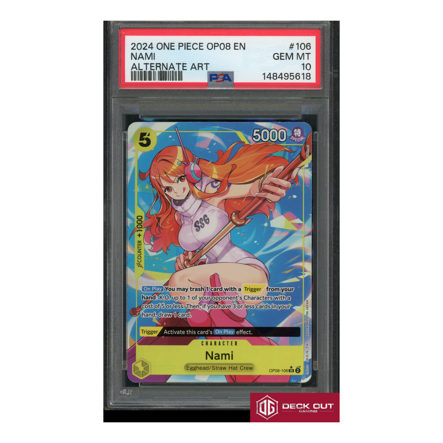 Nami - PSA 10 - 148495618 - Two Legends - #106-1