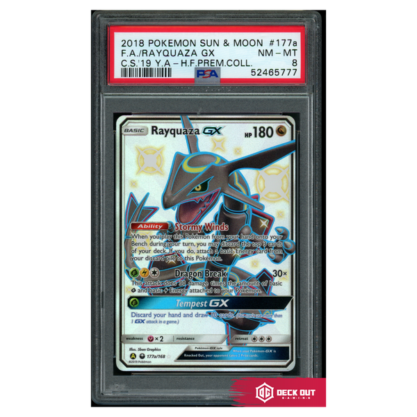 Rayquaza GX - SM Alternative Art - 177a - PSA 8 - 52465777 - Deck Out Gaming