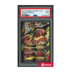 FA M Lucario EX - Promo - 2017 PM Mega Powers Coll - 55a - PSA 9 - 126868293 - Deck Out Gaming