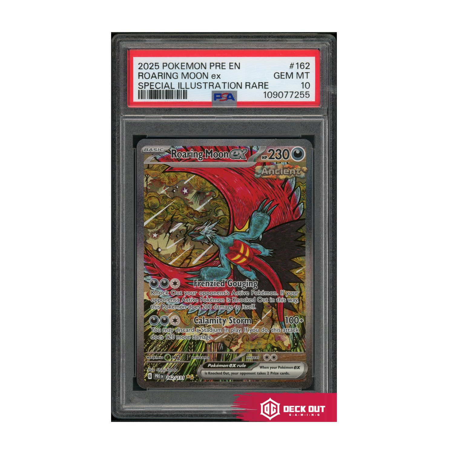 Roaring Moon ex - Prismatic Evolutions - 162 - PSA 10 - 109077255 - Deck Out Gaming