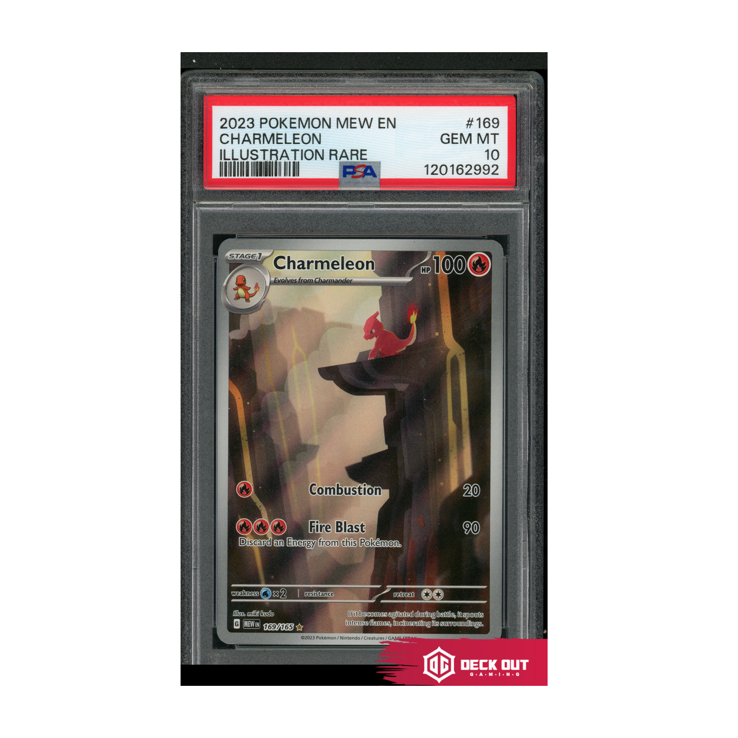 Charmeleon - Illustration Rare - 2023 Pokemon MEW EN - 169 - PSA 10 - 120162992 - Deck Out Gaming